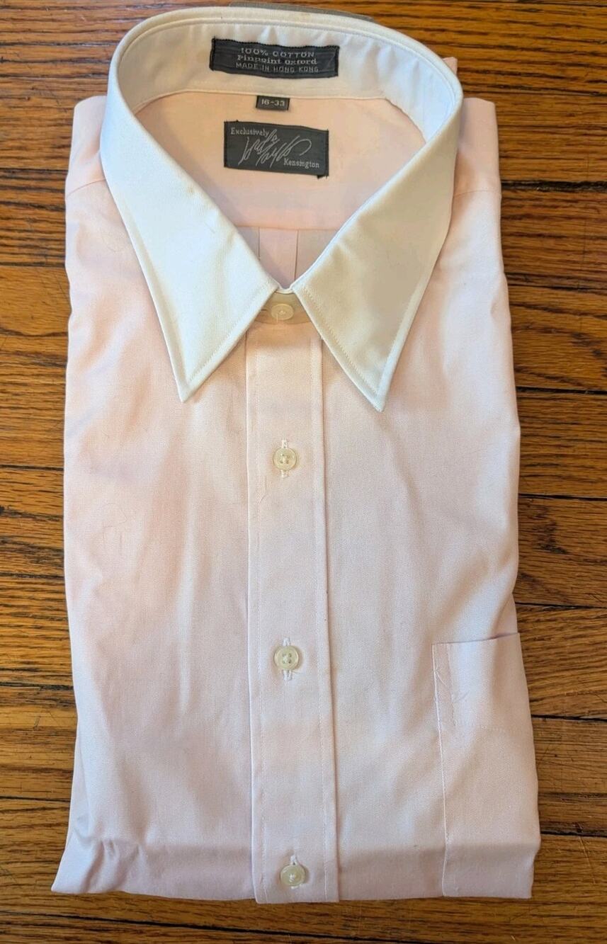 NWT Lord & Taylor Kingston Dress Shirt Men's 16/33 Light Pink